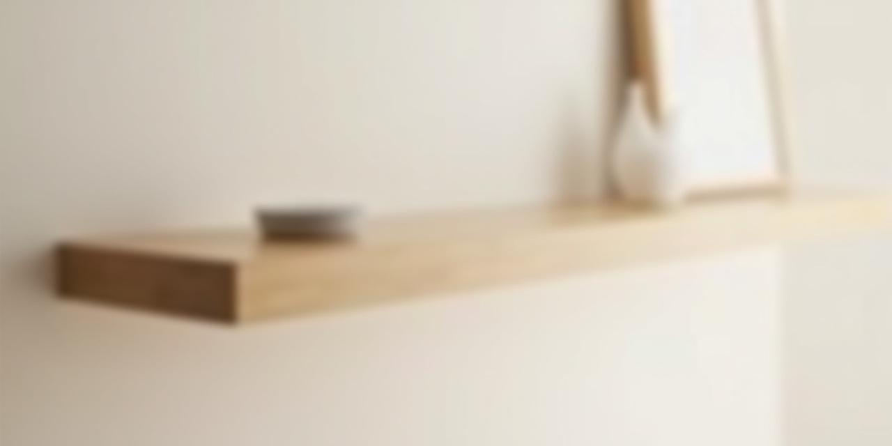 Consola flotante de pared con cajón invisible, de diseño minimalista en madera clara, perfecta para pasillos.